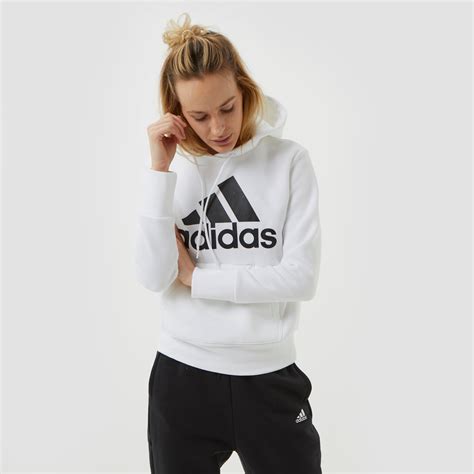 adidas trui wit dames|Shop Dameshoodies online .